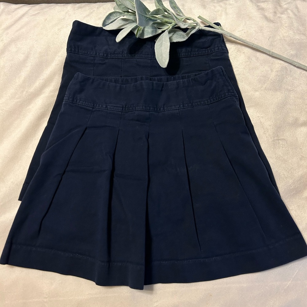 The Children's Place Girls Uniform Stretch Pleated Skort  - Lot of 2